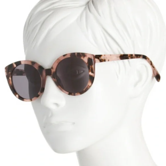 DIFF Emmy Sunglasses Himalayan Tortoise Frames Smoke Grey Lenses Amazon.com: DIFF Becky II Oversized Cat Eye Sunglasses for  main image 2